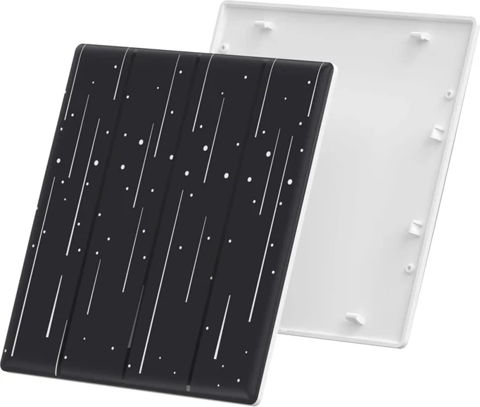 Kapak dekorativ Sonoff T5-4C-86-star për çelës të mençur me prekje, i zi