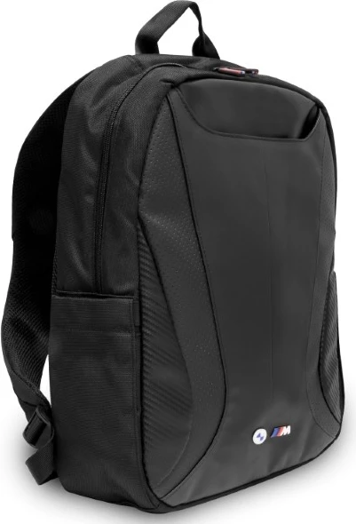 Çantë shpine BMW Carbon&Leather Tricolor për laptop 16", e zezë