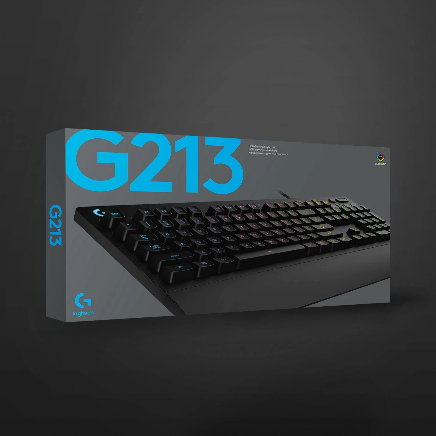 Tastierë gaming Logitech G G213 Prodigy, Full-size, Wired, USB, RGB LED, QWERTZ, E zezë