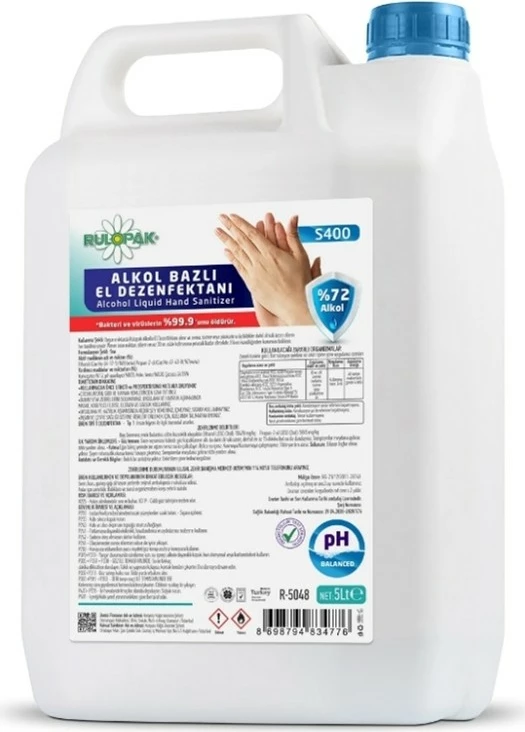 Solucion Profesional për Pastrim dhe Dezinfektim të Thellë me Alkool Rulopak Alcohol Plus, 5L 