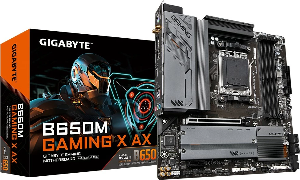Pllakë amë Gigabyte B650M Gaming X AX