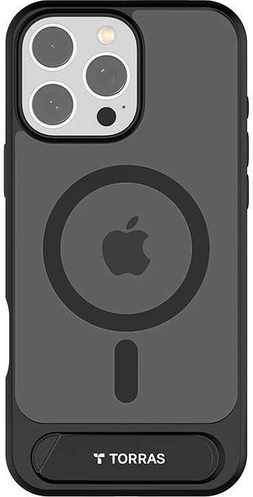 Mbështjellës Torras Pstand Series për iPhone 16 Pro Max, i zi