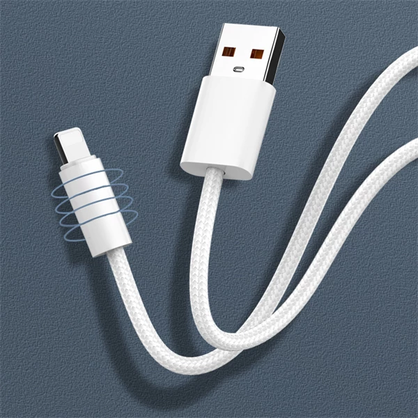 Kabllo karikimi dhe të dhënash LDNIO LS901_C, USB-A në USB-C, e thurur, 25W, 1m, e bardhë