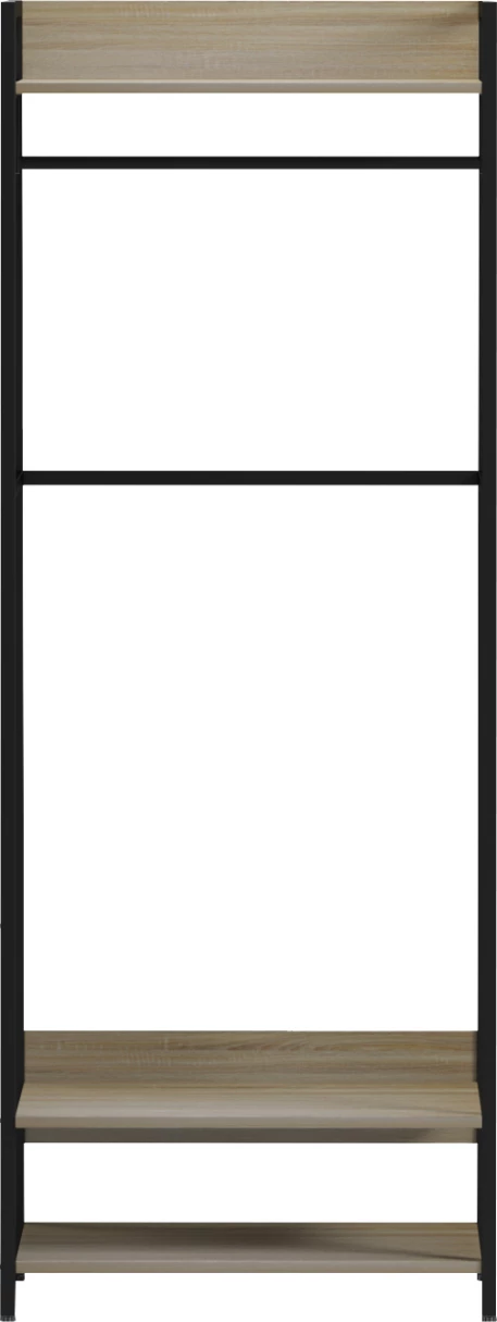 Mobilje hyrëse, gardërobë e hapur, ARANJA FH18085, metal-melaminë, 64x40x169 cm