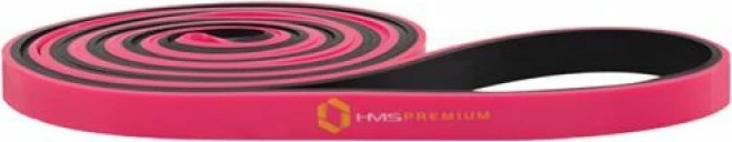 Shirit rezistence për stërvitje HMS, ngjyrë rozë dhe e zezë, GU06 13x5x2250 mm