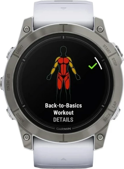 Smartwatch Garmin epix Pro (Gen 2), 51 mm, 32 GB, Titanium, Bardhë