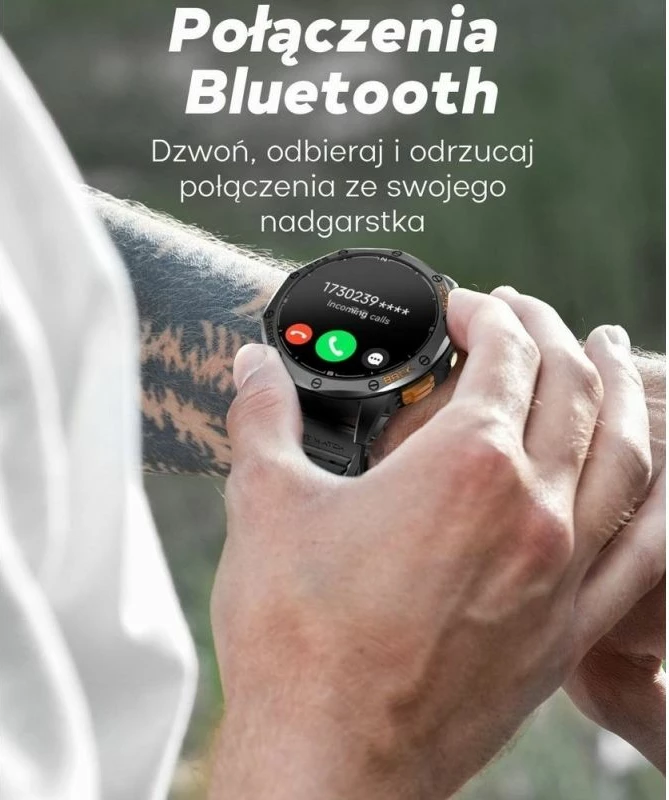 Smartwatch për meshkuj Gravity, e zezë