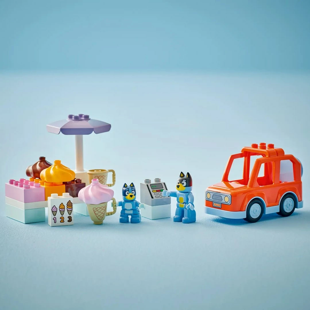 Set lodrash LEGO Duplo Bluey 10458, 22 pjesë, për fëmijë 2+ vjeç