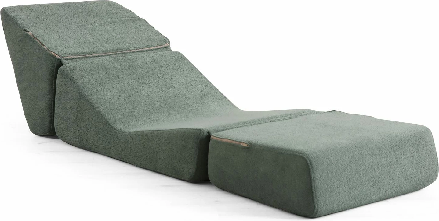 Krevat-kolltuk një vendësh Atelier del Sofa, Origami, ngjyrë e gjelbër