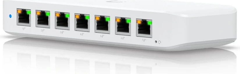 Switch Ubiquiti Ultra 210W, Managed L2, 8 porte Gigabit Ethernet, PoE, Bardhë