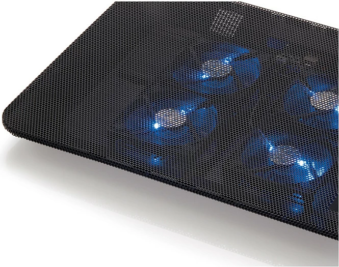 Mbajtëse ftohëse Conceptronic 4-fan, USB-A 2.0, për laptop 15.6 inç, e zezë
