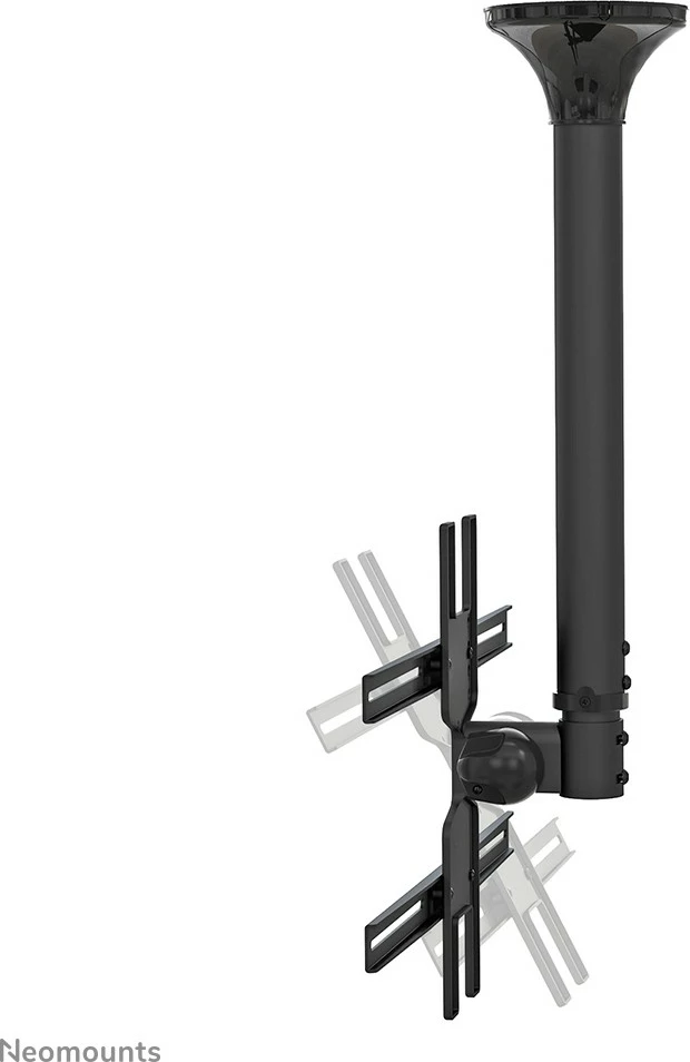 Mbajtës tavani për TV/monitor Newstar FPMA-C400BLACK, 32-60 inç, rregullim lartësie, ngjyrë e zezë