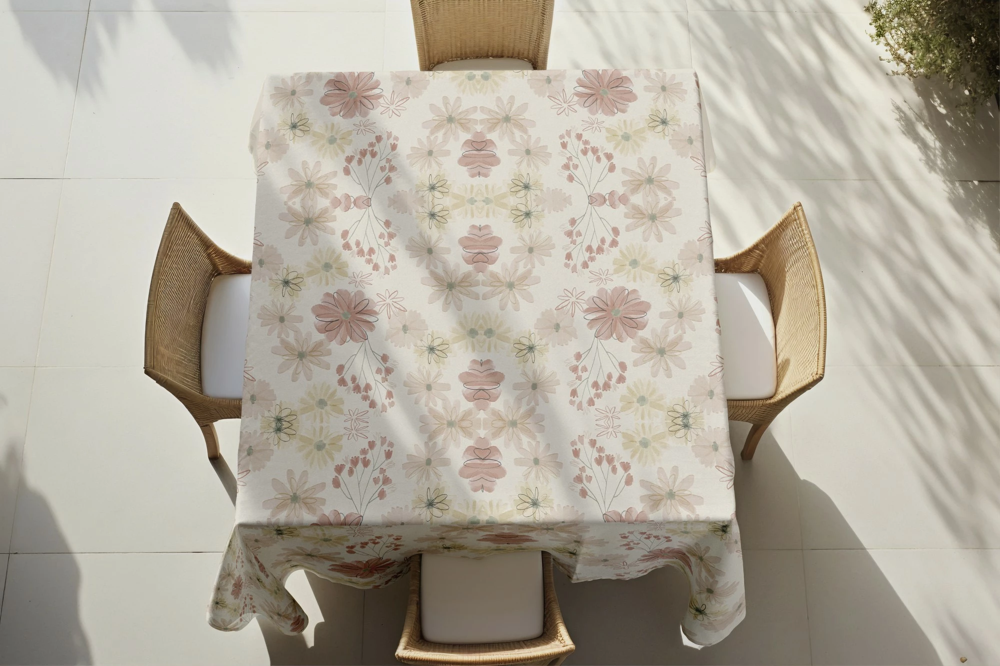 Mbulesë tavoline Hermia, shumëngjyrëshe, Asr-tblclt25-14, 140x220cm