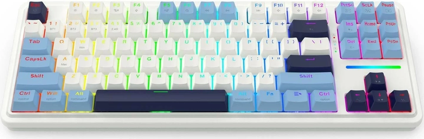 Tastierë Redragon K728WBB-RGB-PRO Antonium PRO, RGB, mekanike, e bardhë