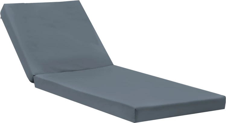 Jastëk për shezlong Sadie, material gri, 65x185x15cm