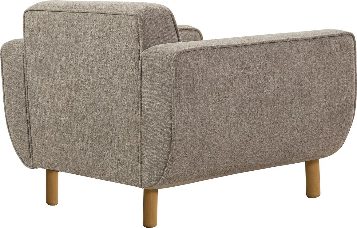 Karrige Wing Atelier del Sofa, Larus Berjer, ngjyrë lisi, gri