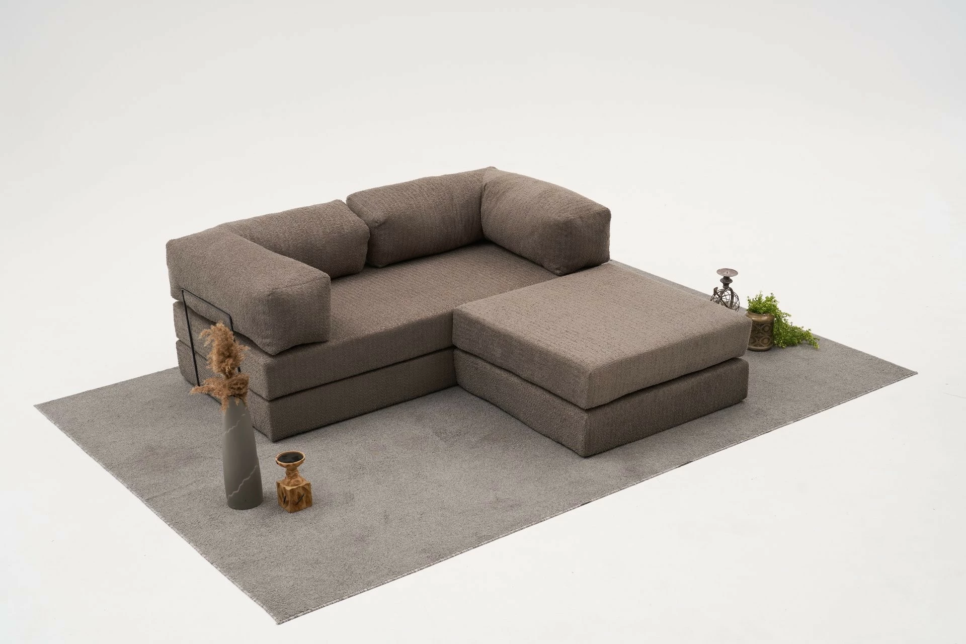 Këndare Comfort Mini, Atelier del Sofa, ngjyrë gri