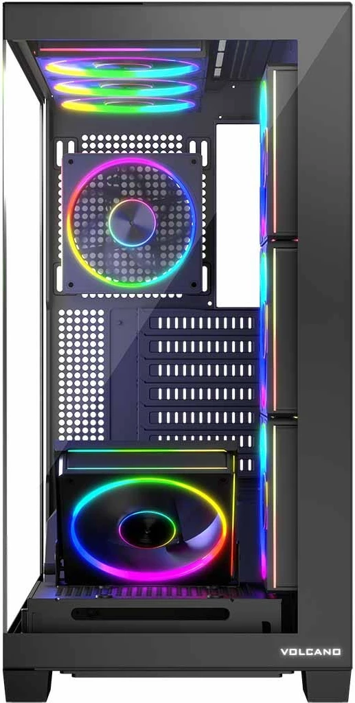 Kasë MODECOM STELLAR 8F ARGB, Midi Tower, e zezë