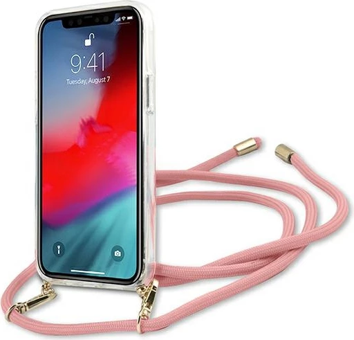 Mbështjellës Guess Script Vintage për iPhone 12 mini 5.4", Rozë