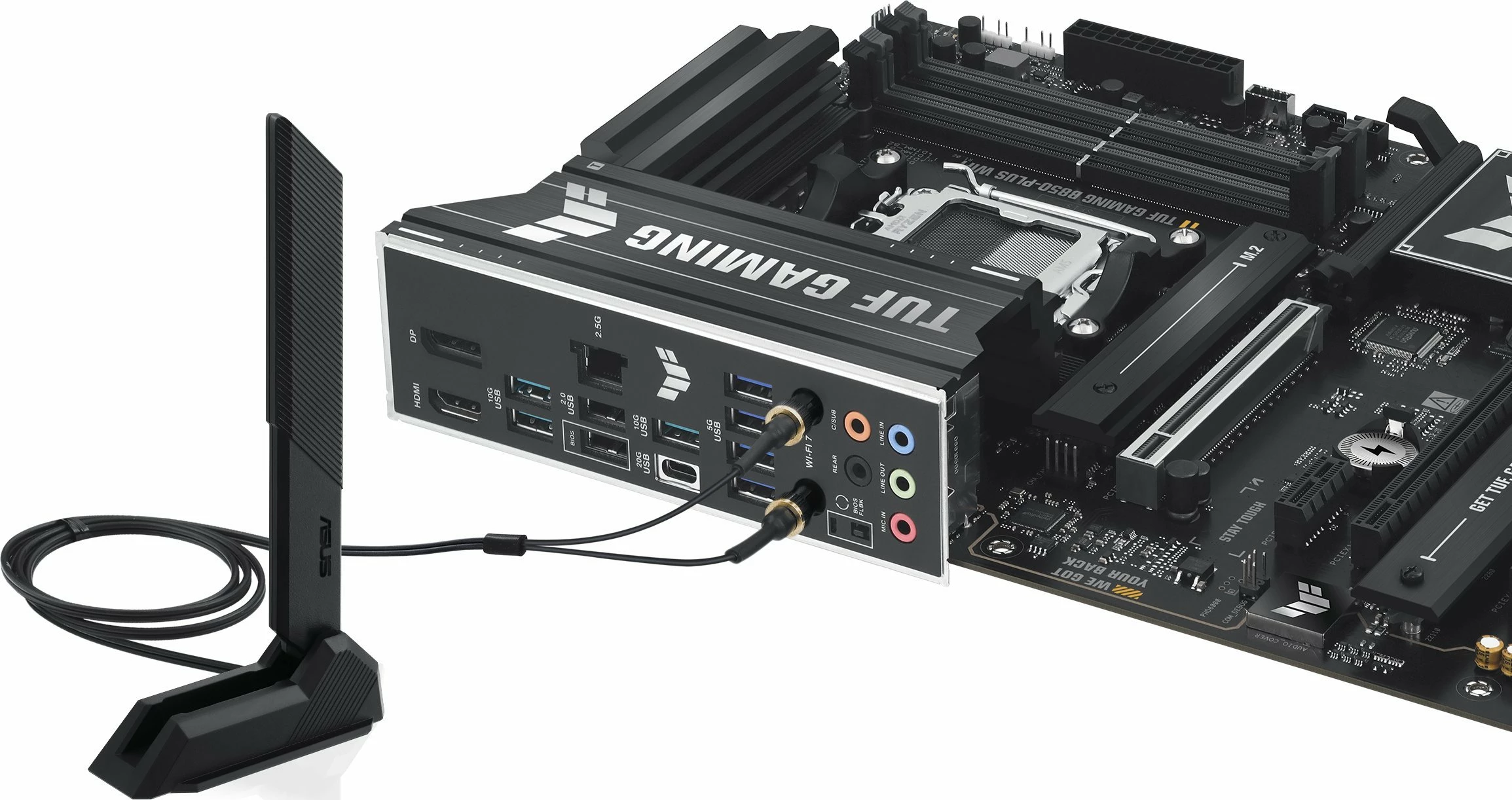 Pllakë amë Asus TUF GAMING B850-PLUS WIFI, AM5, ATX, DDR5, Wi‑Fi 7