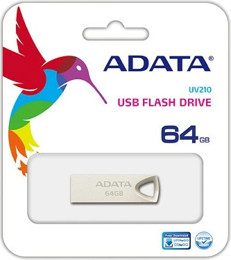 Pendrive Adata DashDrive UV210, 64GB, USB 2.0, Argjend