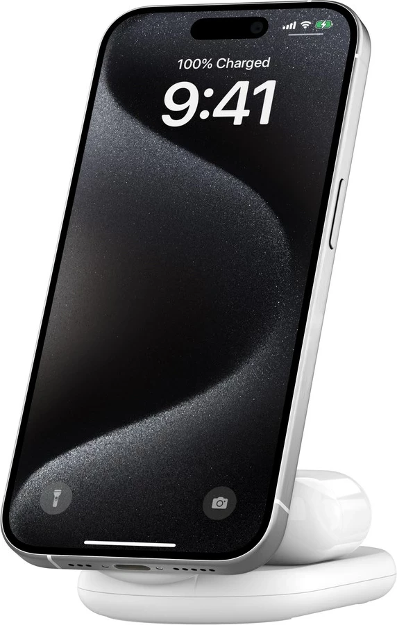 Karikues Belkin BoostCharge, për celular dhe kufje, i bardhë