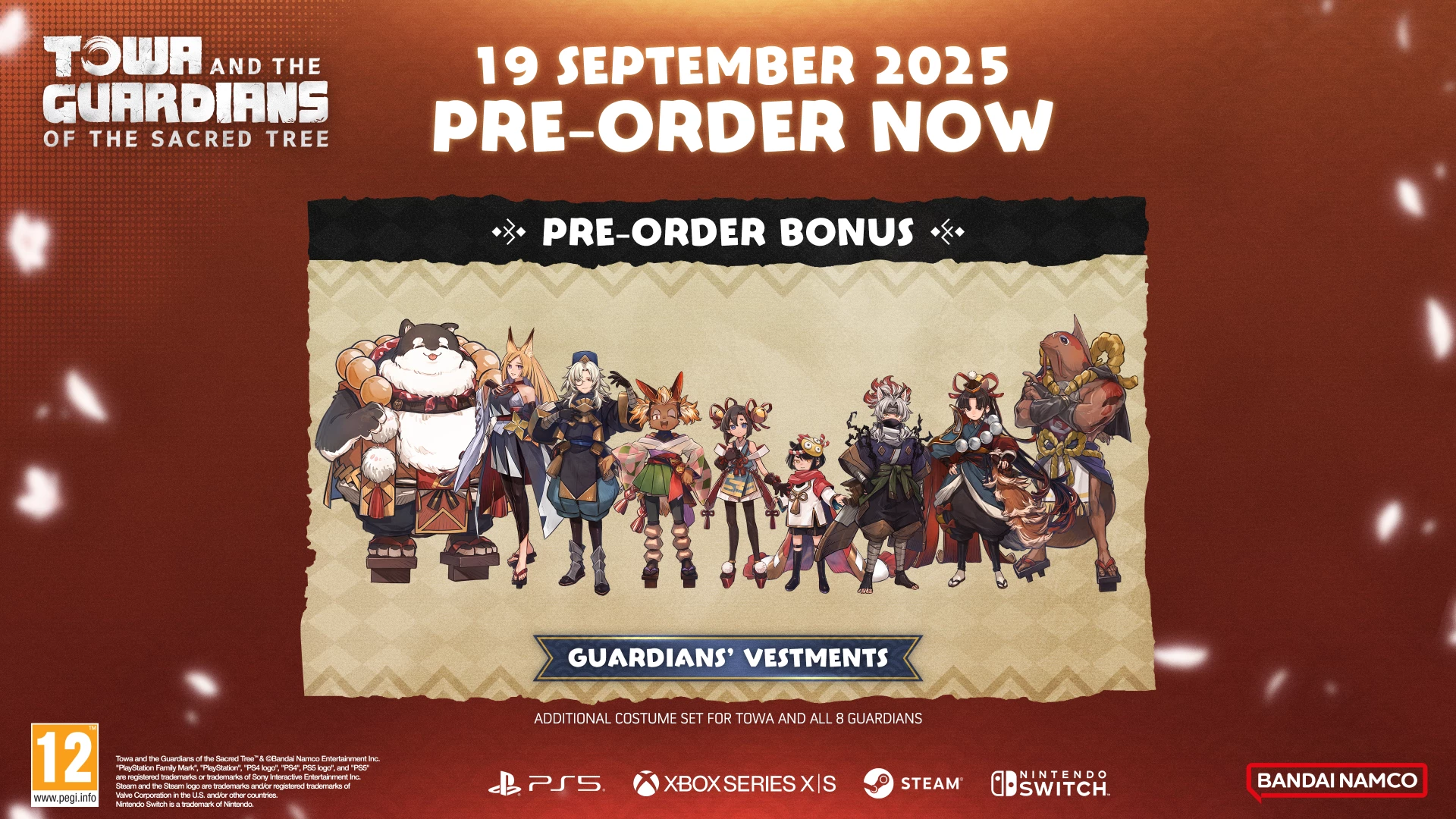 Lojë Bandai Namco Towa and the Guardians of the Sacred Tree, Nintendo Switch, PEGI 12