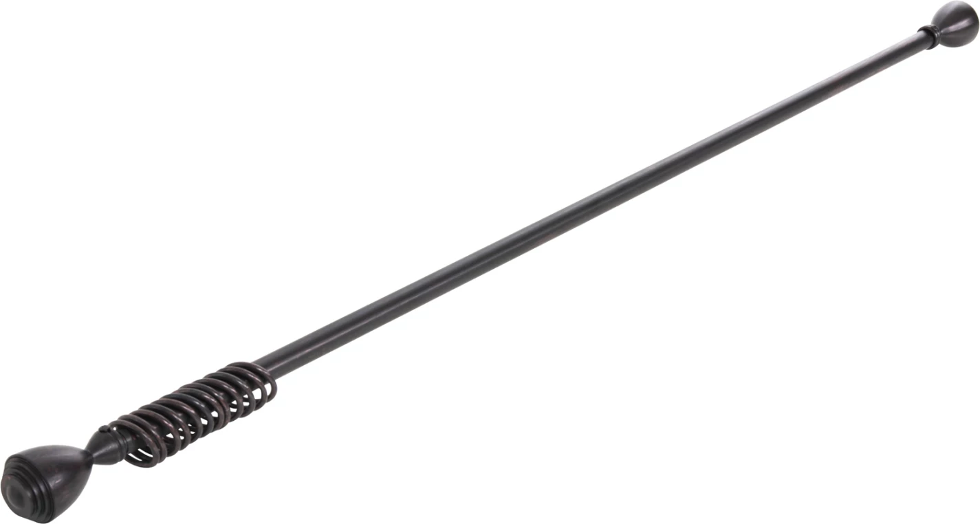 Shufër metalike për perde, e palosshme, ngjyrë zi-kuqe, me maja konike, FH11280.03, 110-210 cm