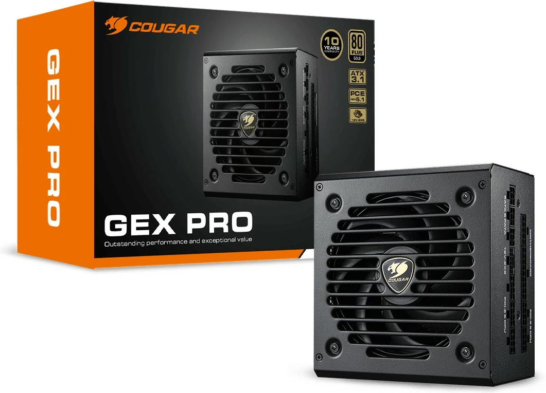 Furnizues energjie Cougar GEX PRO 850W, ATX 3.1, modular, 80 Plus Gold, zi