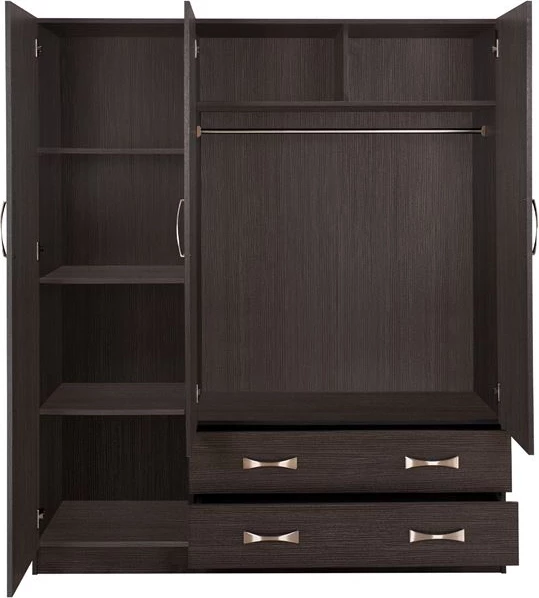 Dollap 3Dyer 150x55x180cm me 2 sirtarë FH384.01 Zebrano