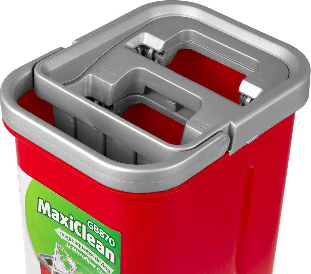 Fshesë dore lëvizëse kovë + shtyllë teleskopike + 2 x jastëk me mikrofibër 5,7 l koke rrotulluese XXL