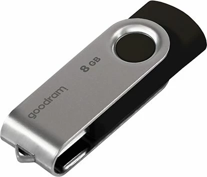 Pendrive GoodRam UTS2.0 8 GB USB 2.0 (UTS2-0080K0R11), zi/argjend