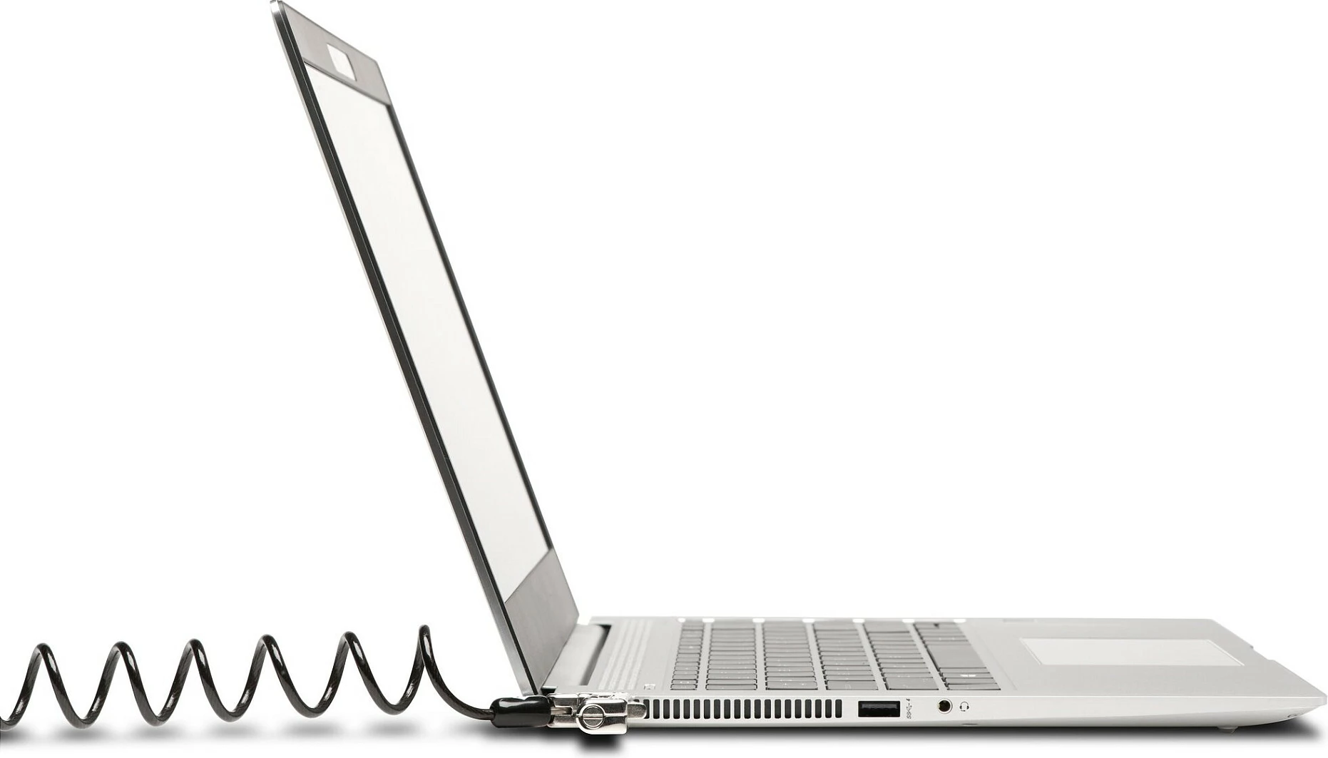 Kabllo sigurie Kensington Slim NanoSaver, kombinim, 1.8m, zi/metalike