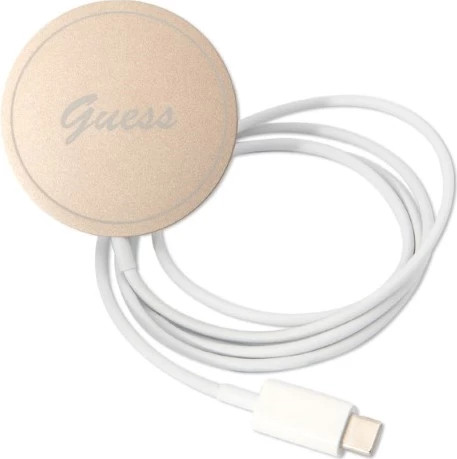 Set mbështjellës Guess GUBPP14XH4EACSB me karikues wireless për iPhone 14 Pro Max 6.7", blu