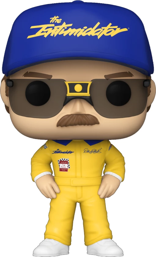 Figurinë vinili Funko Pop! NASCAR Dale Earnhardt Sr. #19 (Wrangler), e verdhë/blu