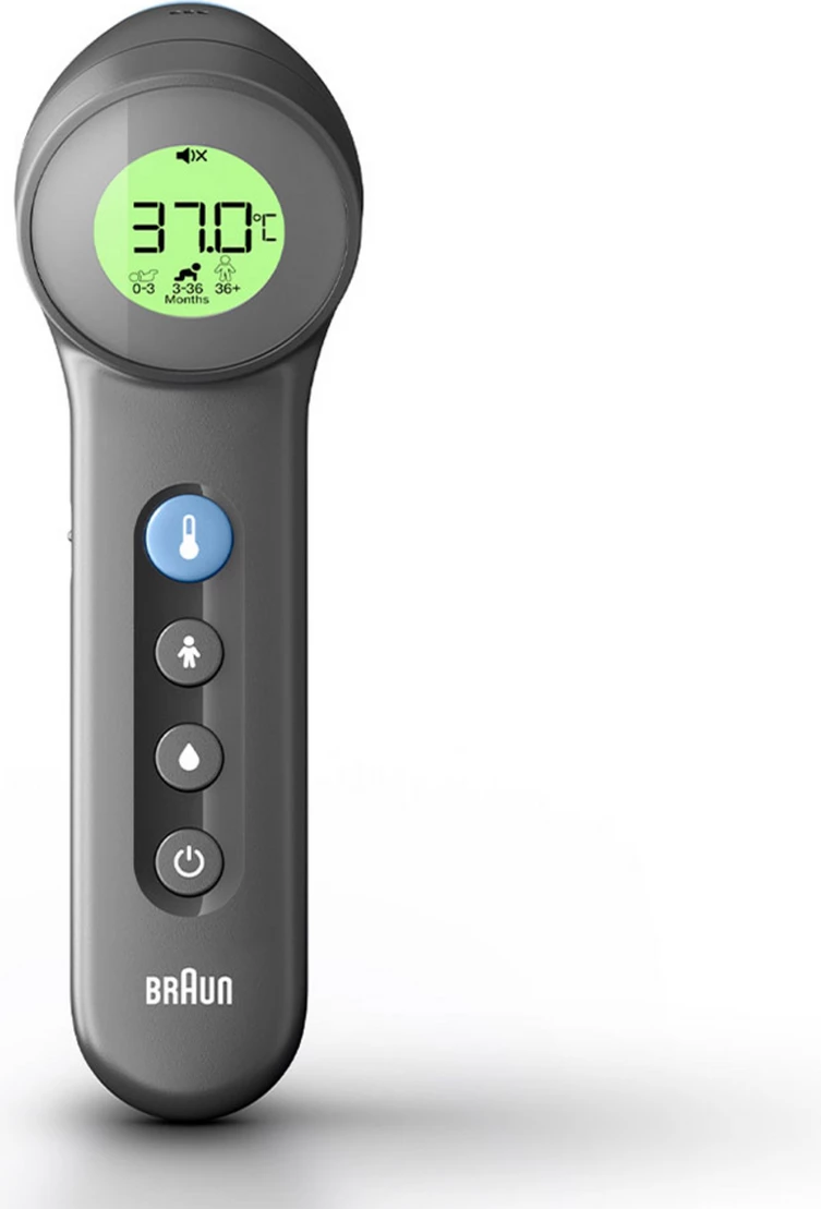 Termometër klinik pa kontakt Braun BNT400B, infraredi, i zi
