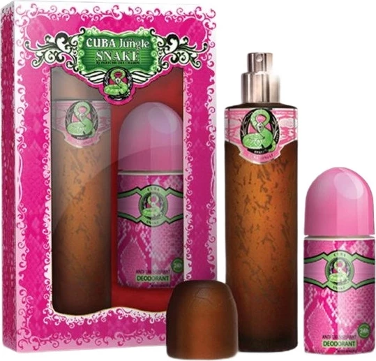 Eau de Parfum për femra Cuba Original Jungle Snake, 100ml + deodorant roll-on 50ml