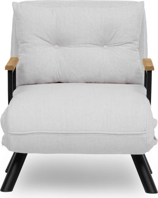 Krevat-karrige një vendës, Atelier del Sofa, Sando Single, teddy e bardhë