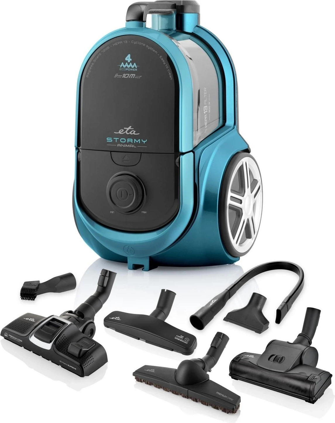 Pastrues vakumi ETA, për shtëpi, zi dhe turkuaz