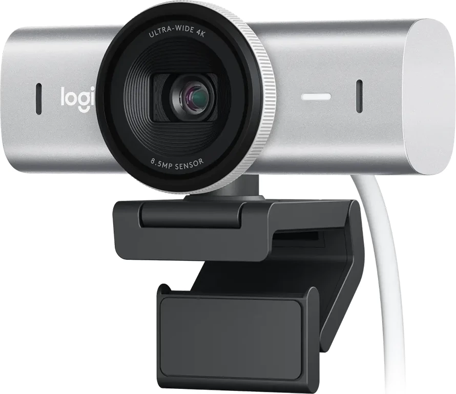 Webkamerë Logitech MX Brio 4K Ultra HD, 60fps, USB-C, 90°, Pale Grey