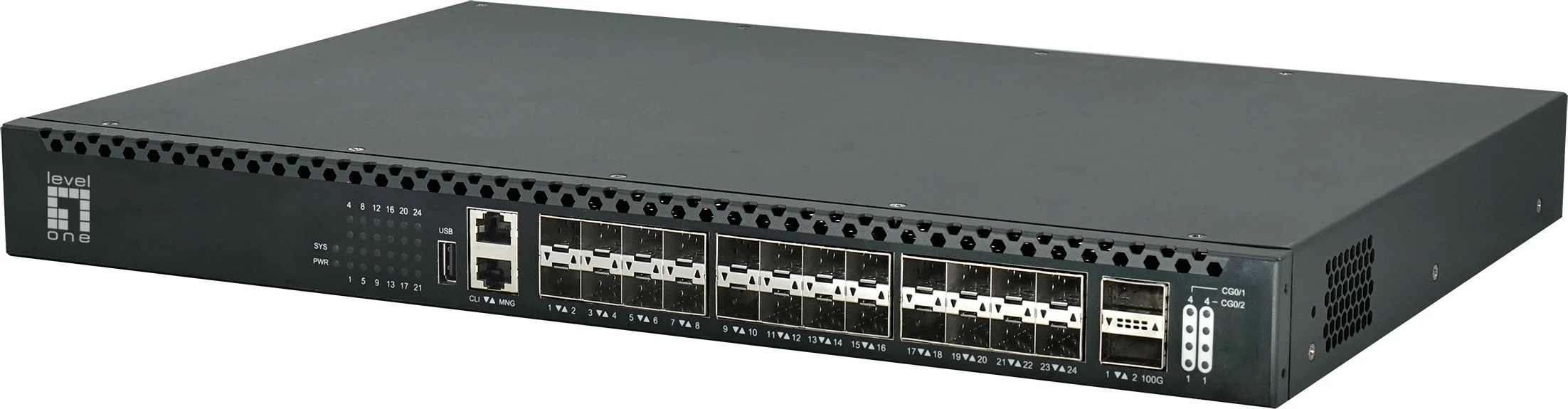 Repeater rrjeti LevelOne Gigabit PoE, 2 dalje PoE, i zi