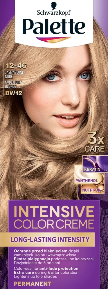 Ngjyrë për flokë për femra Palette Intensive Color Creme 12-46 (BW12) Jasny Blond Nude
