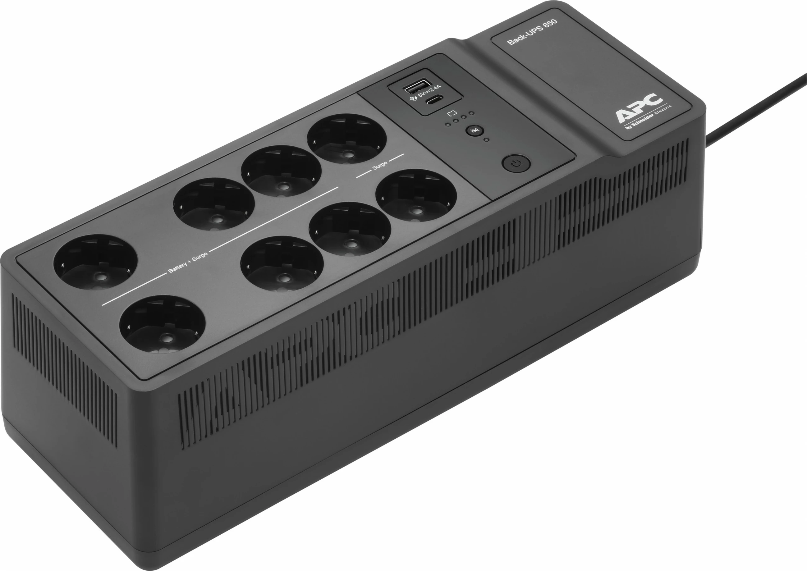 UPS APC Back-UPS BE850G2-GR, 850VA, 2 USB, 8 prizë, e zezë