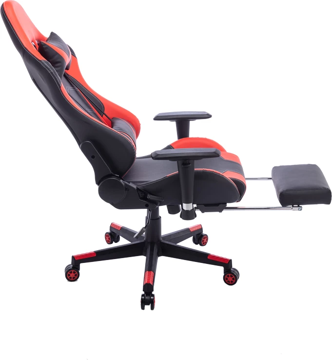 Karrige për lojëra Zeldo, e zezë/e kuqe