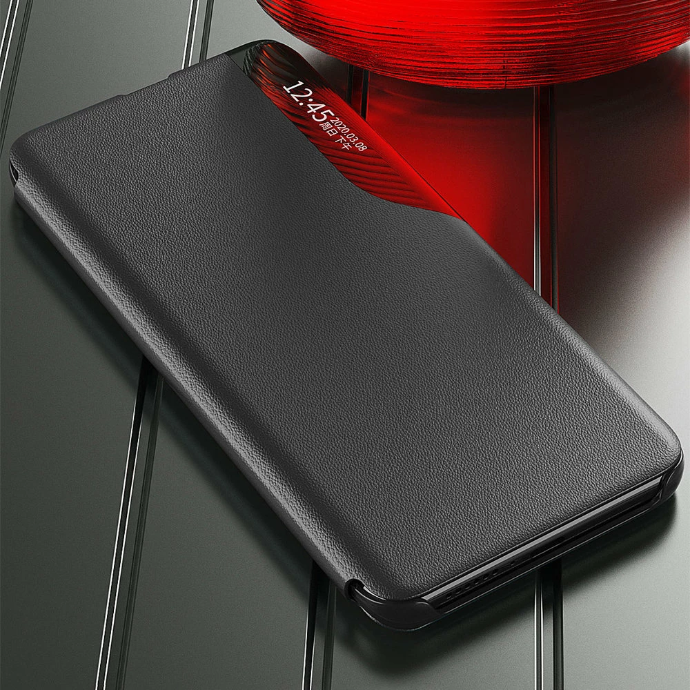 Mbështjellës Hurtel Eco Leather View Case për Xiaomi Redmi Note 11 Pro+ 5G / 11 Pro 5G / Mi11i HyperCharge / Poco X4 NFC 5G, i zi
