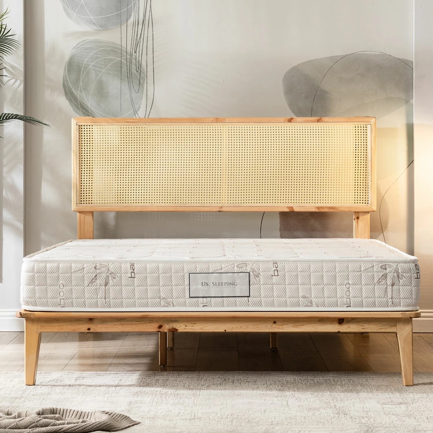 Dyshek ekonomik Skye Decor, ngjyrë kafe e çelët, 100x200 cm