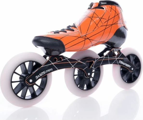 Rollera për meshkuj Tempish, të bardha me portokalli