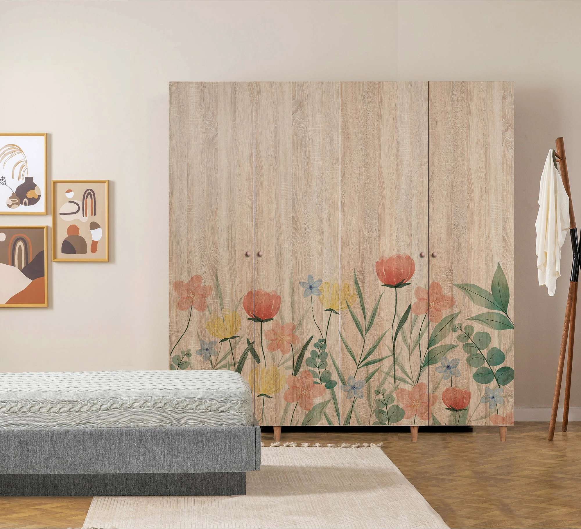 Dollap Sonomo me lule, Skye Decor, Loni 4 -915