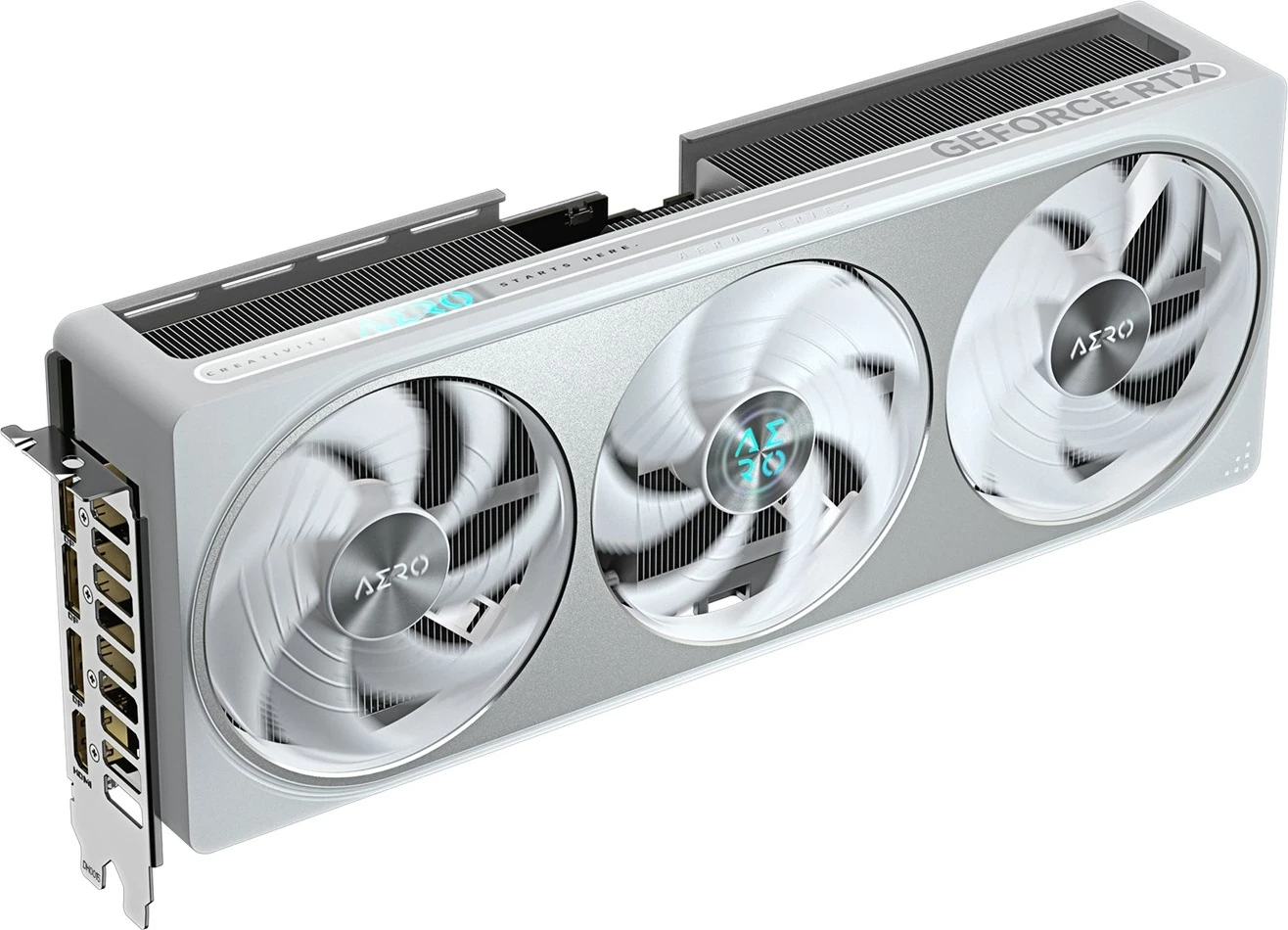 Kartelë grafike Gigabyte GeForce RTX 5070 AERO OC 12G, 12GB GDDR7, Bardhë