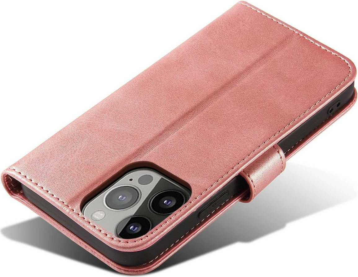Mbështjellës Hurtel Magnet Case për Samsung Galaxy A55 5G, me kapak dhe portofol, Rozë